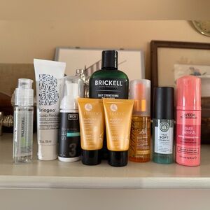 BIG Hair Care Bundle! Briogeo, Brickell, Aveda, Luseta, Fekkai, True Soft Oil